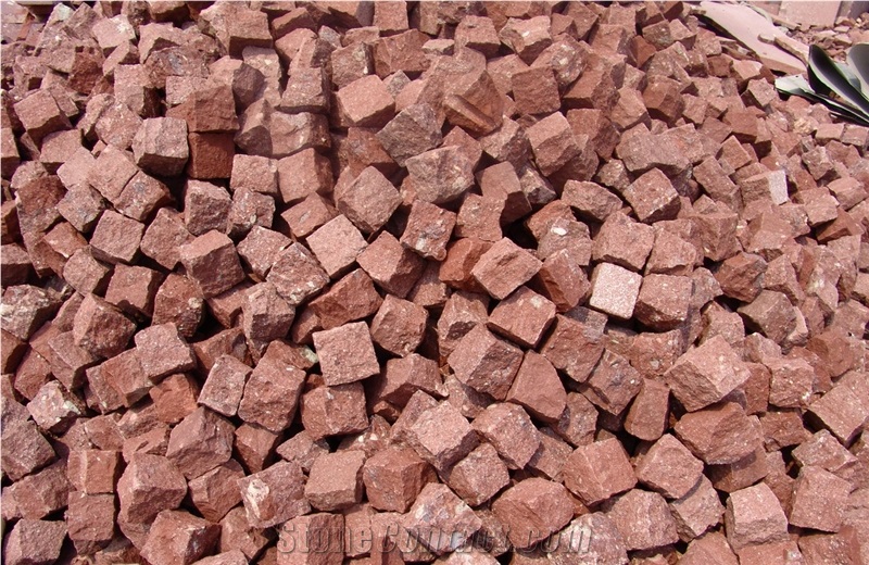 Dayang Red Cube Stone / China Red Granite,Floor Covering,Landscape Drainage,Garden Stepping Pavements,Courtyard Road Pavers, Paving Sets